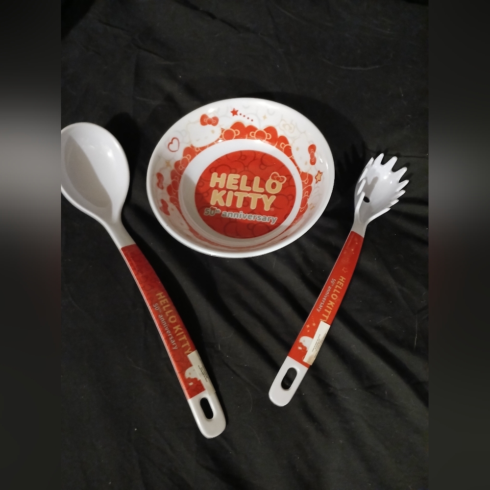 Hello Kitty 50th Anniversary Dining Set - Red and White